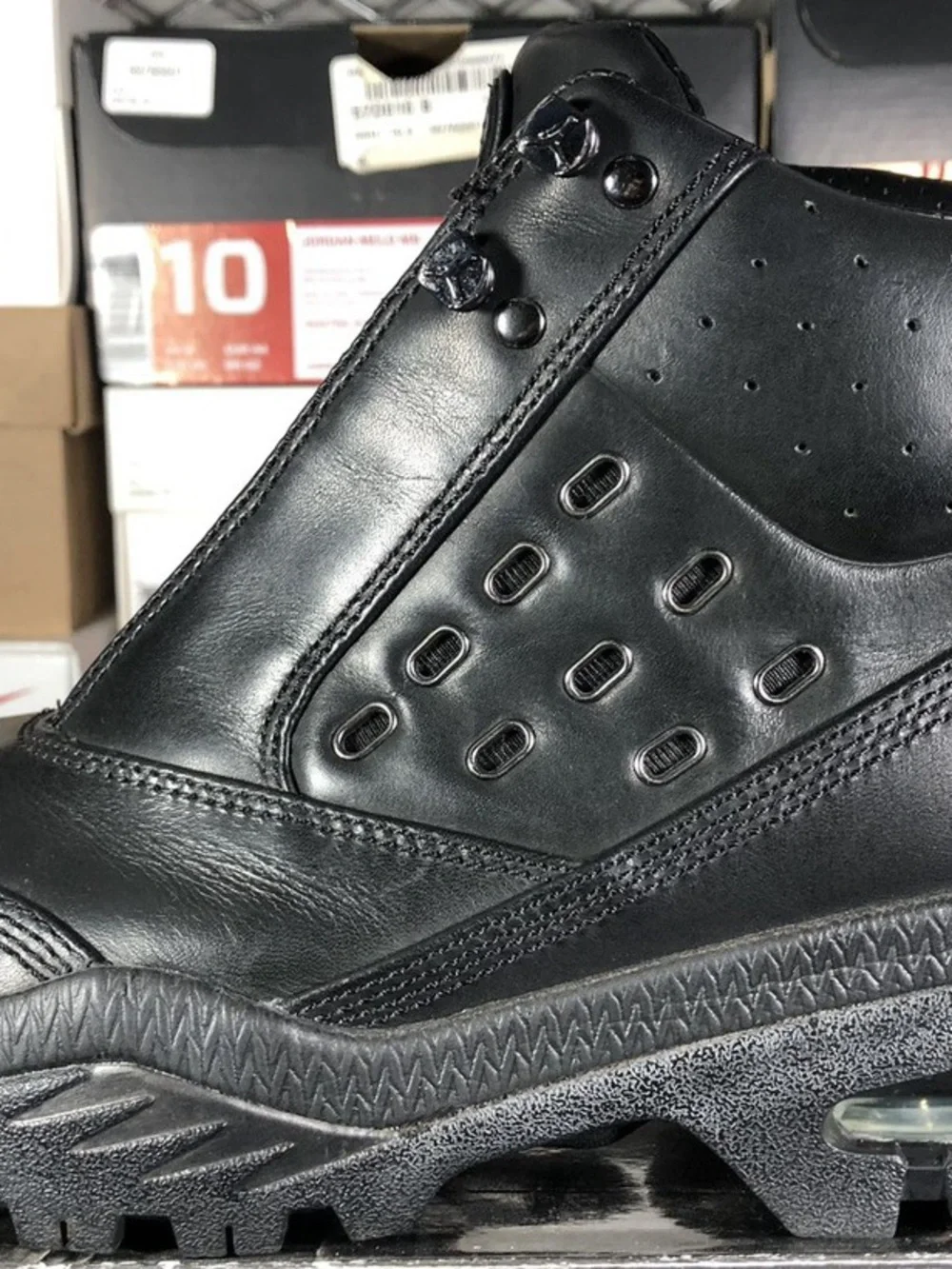 Air Jordan 410 Black High Top Kids Youth Size 3Y